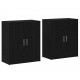 Sonata H Висок шкаф 2 pcs Черен дъб 60 x 31 x 70 см Инженерно дърво