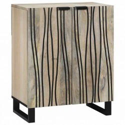 Sonata H Служебен шкаф Бяло 60 x 33.5 x 75 см Масивна дървесина от манго - Corpuri, vitrine, biblioteci modulare