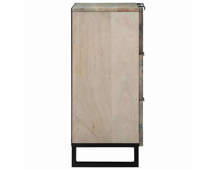 Sonata Bufet cu sertar Alb 60 x 33.5 x 75 cm Lemn masiv de mango
