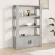 Sonata Servantă, gri beton, 80x30x119,5 cm, lemn prelucrat