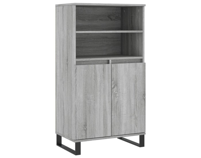 Sonata Dulap înalt, gri sonoma, 60x36x110 cm, lemn prelucrat