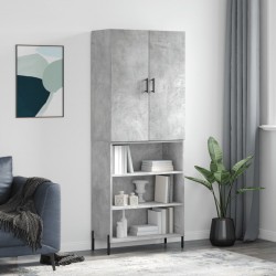 Sonata H Висок шкаф, бетонно сив, 69,5x34x180 см, инженерно дърво - Corpuri, vitrine, biblioteci modulare