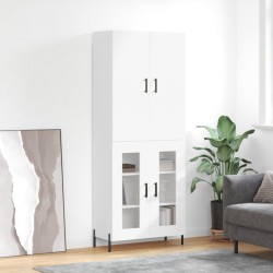 Sonata Dulap înalt, alb, 69,5x34x180 cm, lemn compozit