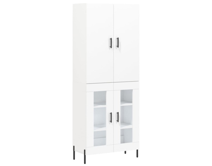 Sonata Dulap înalt, alb, 69,5x34x180 cm, lemn compozit