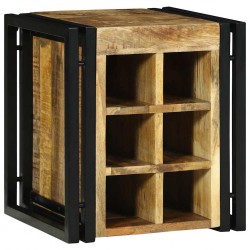 Sonata H Винен рафт Кафяво 34.5 x 35 x 39 см Масивна дървесина от манго - Living