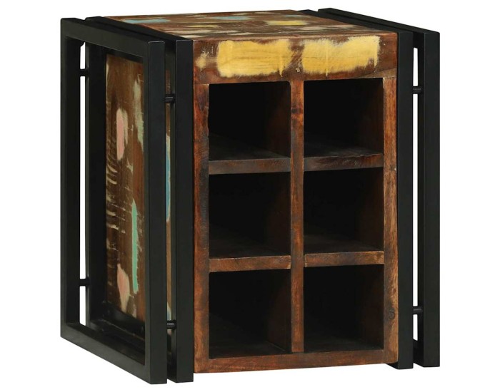 Sonata Raft pentru vin 35 x 35 x 39 cm Lemn recuperat masiv