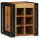 Sonata H Винен рафт Кафяво 34.5 x 35 x 39 см Масивна акациева дървесина