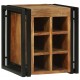Sonata H Винен рафт Кафяво 34.5 x 35 x 39 см Масивна акациева дървесина