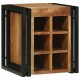 Sonata H Винен рафт Кафяво 34.5 x 35 x 39 см Масивна акациева дървесина