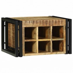 Sonata H Винен рафт 46 x 35 x 27.5 см Масивна дървесина от манго - Living