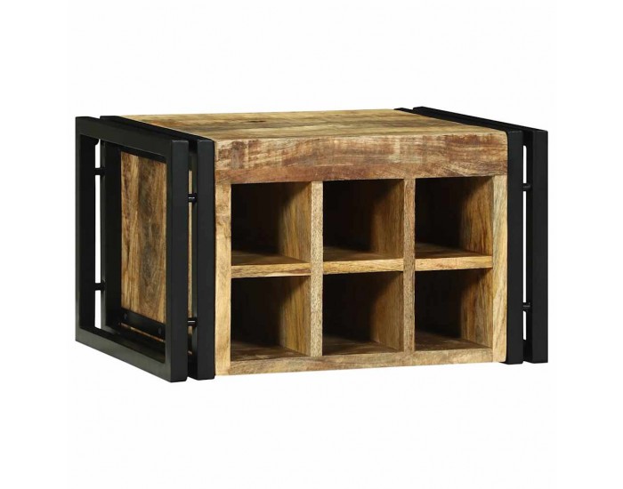 Sonata H Винен рафт 46 x 35 x 27.5 см Масивна дървесина от манго