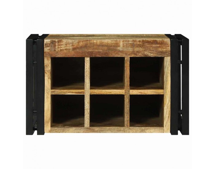 Sonata H Винен рафт 46 x 35 x 27.5 см Масивна дървесина от манго