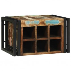 Sonata H Винен рафт 46 x 35 x 27.5 см Масивна регенерирана дървесина - Living