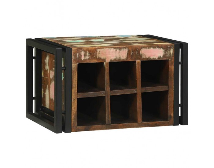Sonata H Винен рафт 46 x 35 x 27.5 см Масивна регенерирана дървесина