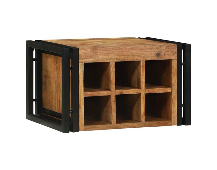 Sonata Raft pentru vin 2 buc. 46 x 35 x 27,5 cm Lemn Solid de Acacia