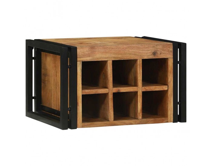 Sonata H Винен рафт 46 x 35 x 27.5 см Масивна акациева дървесина