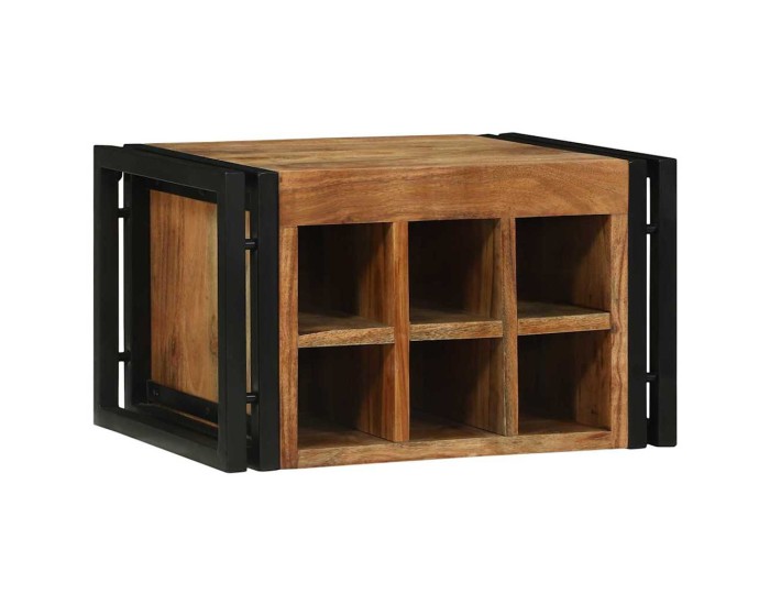 Sonata Raft pentru vin 2 buc. 46 x 35 x 27,5 cm Lemn Solid de Acacia