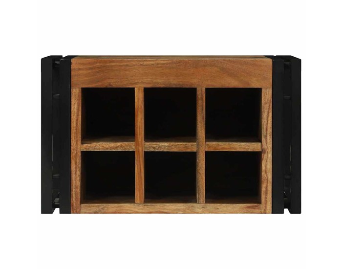 Sonata Raft pentru vin 2 buc. 46 x 35 x 27,5 cm Lemn Solid de Acacia