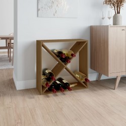 Sonata H Шкаф за вино меденокафяв 62x25x62 см масивна дървесина бор - Etajere