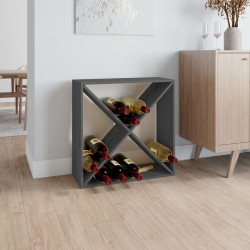 Sonata H Шкаф за вино, сив, 62x25x62 см, борово дърво масив - Etajere