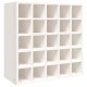 Sonata Dulap de vinuri alb 56x25x56 cm lemn masiv de pin