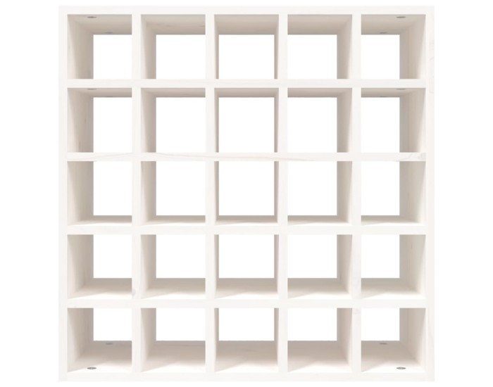 Sonata Dulap de vinuri alb 56x25x56 cm lemn masiv de pin
