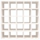 Sonata Dulap de vinuri alb 56x25x56 cm lemn masiv de pin