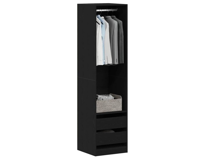 Sonata Dulap Stejar Negru 50 x 50 x 200 cm Lemn prelucrat