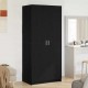 Sonata H Гардероб със съхранение Черно 80 x 51 x 180 см Инженерно дърво