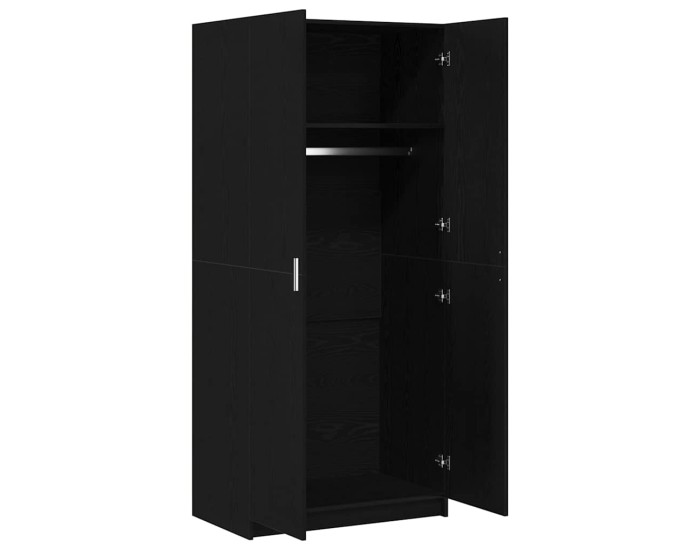 Sonata Dulap Stejar Negru 80 x 50,5 x 180 cm Lemn prelucrat