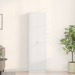 Sonata H Гардероб с рафт с врата Бяло 55 x 25 x 189 см Инженерно дърво - Dulapuri