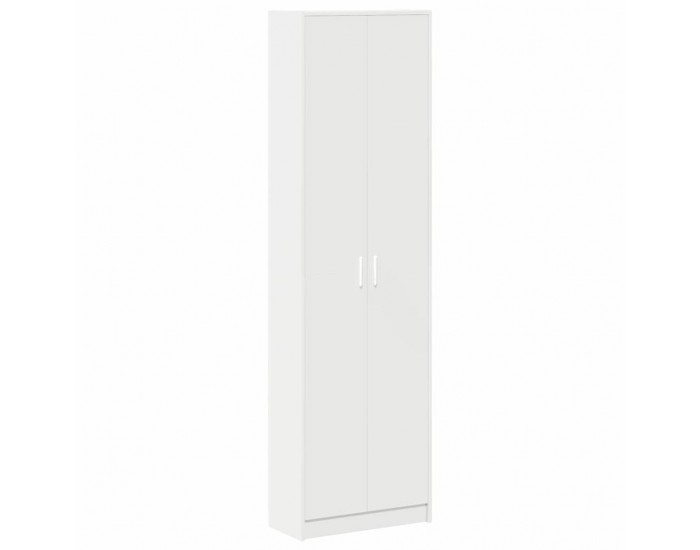 Sonata H Гардероб с рафт с врата Бяло 55 x 25 x 189 см Инженерно дърво