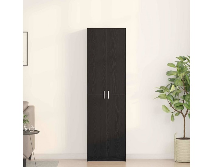 Sonata H Гардероб с рафт Черен дъб 55 x 25 x 189 см Инженерно дърво