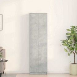 Sonata H Гардероб с рафт Бетонно сиво 55 x 25 x 189 см Инженерно дърво - Dulapuri