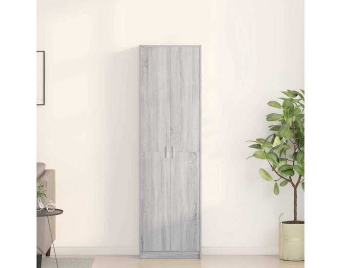 Sonata H Гардероб с рафт Сив сонома 55 x 25 x 189 см Инженерно дърво