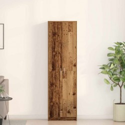 Sonata H Гардероб с рафт Старо дърво 55 x 25 x 189 см Инженерно дърво - Dulapuri