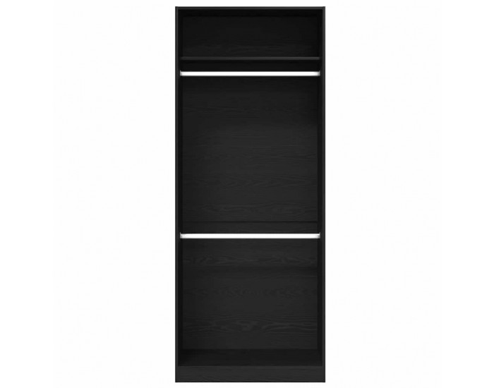 Sonata H Гардероб с рафт Черен дъб 80 x 50 x 200 см Инженерно дърво