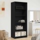 Sonata Dulap Stejar Negru 80 x 50 x 200 cm Lemn prelucrat