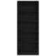 Sonata Dulap Stejar Negru 80 x 50 x 200 cm Lemn prelucrat