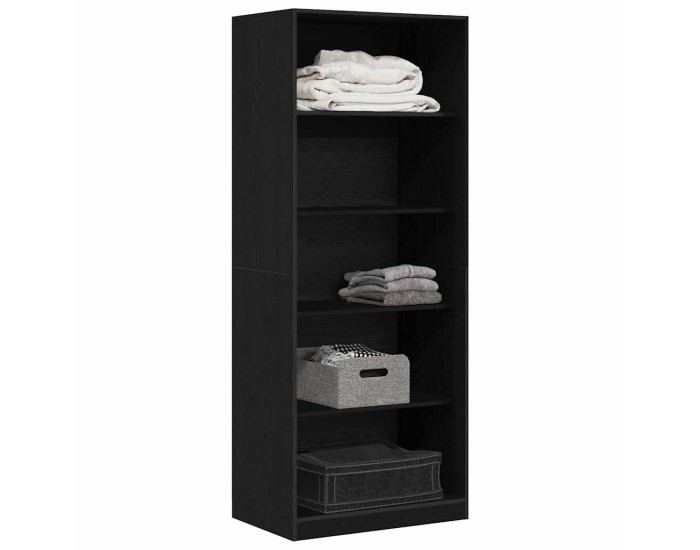 Sonata Dulap Stejar Negru 80 x 50 x 200 cm Lemn prelucrat