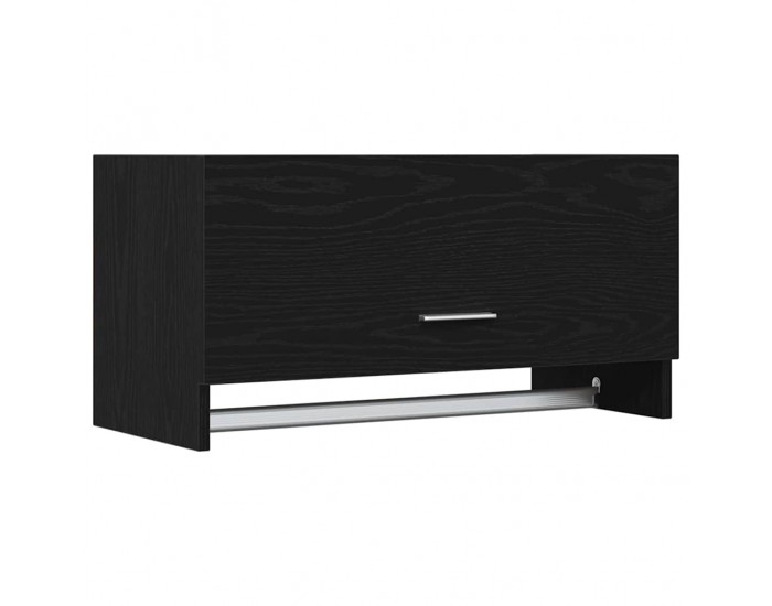 Sonata H Гардероб със съхранение Черно 70 x 32.5 x 35 cm Инженерно дърво