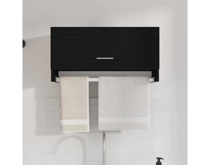 Sonata H Гардероб със съхранение Черно 70 x 32.5 x 35 cm Инженерно дърво