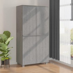 Sonata H Гардероб HAMAR, светлосив, 89x50x180 см, борово дърво масив - Dulapuri