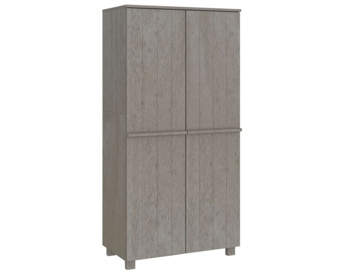 Sonata H Гардероб HAMAR, светлосив, 89x50x180 см, борово дърво масив