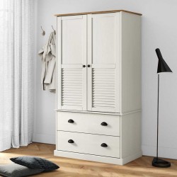 Sonata H Гардероб VIGO, бял, 90x55x170 см, бор масив - Dulapuri