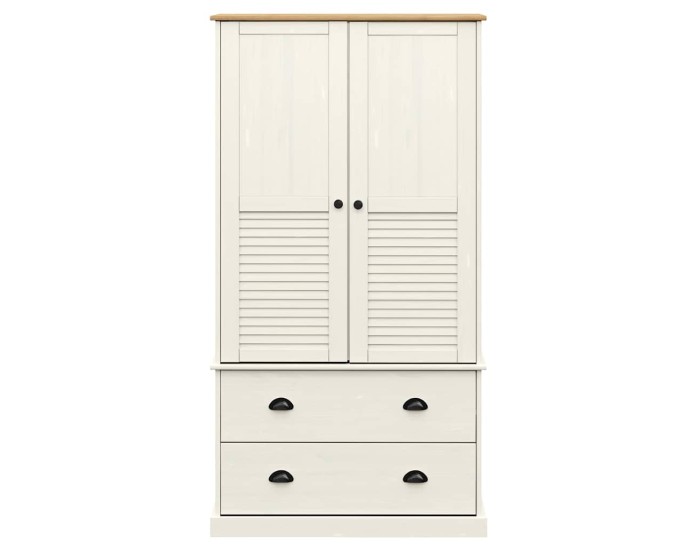 Sonata Dulap VIGO, alb, 90x55x170 cm, lemn masiv de pin