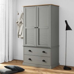 Sonata H Гардероб VIGO, сив, 90x55x170 см, бор масив - Dulapuri