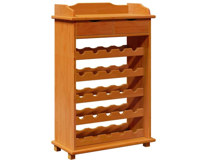 Sonata Raft pentru vin Maro 58 x 28 x 90 cm Lemn de pin masiv