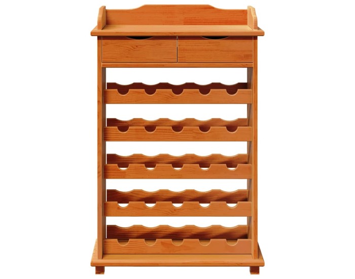 Sonata Raft pentru vin Maro 58 x 28 x 90 cm Lemn de pin masiv