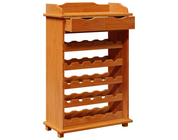 Sonata Raft pentru vin Maro 58 x 28 x 90 cm Lemn de pin masiv